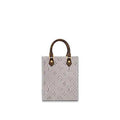 Louis Vuitton PETIT SAC PLAT Bag Rose Ballerine Grey