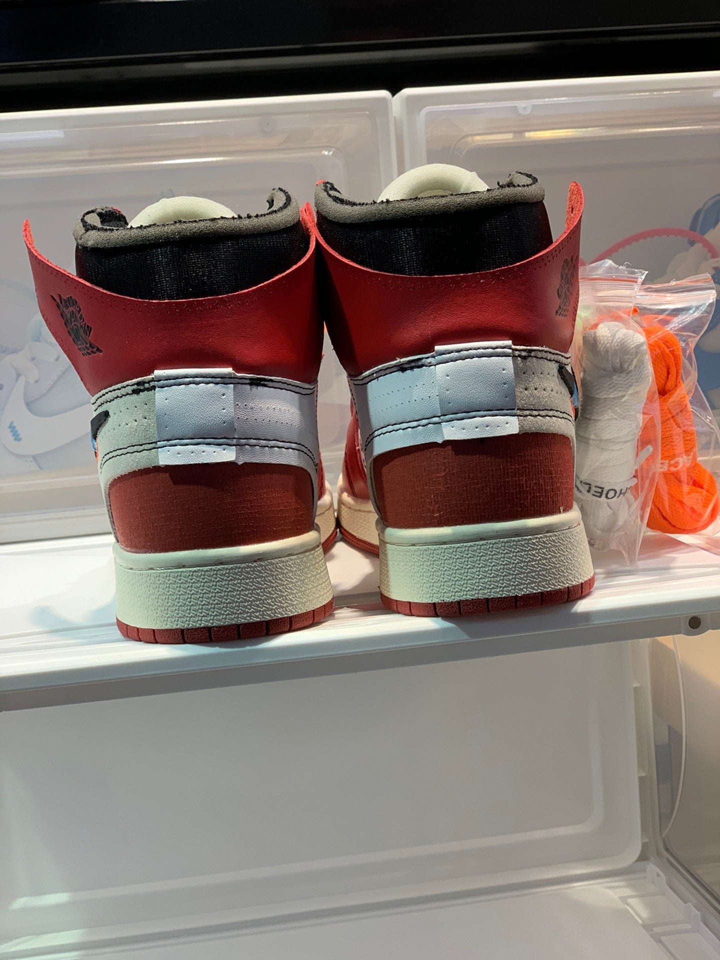Nike X Off-White Air Jordan 1 Retro High Top Sneakers Women