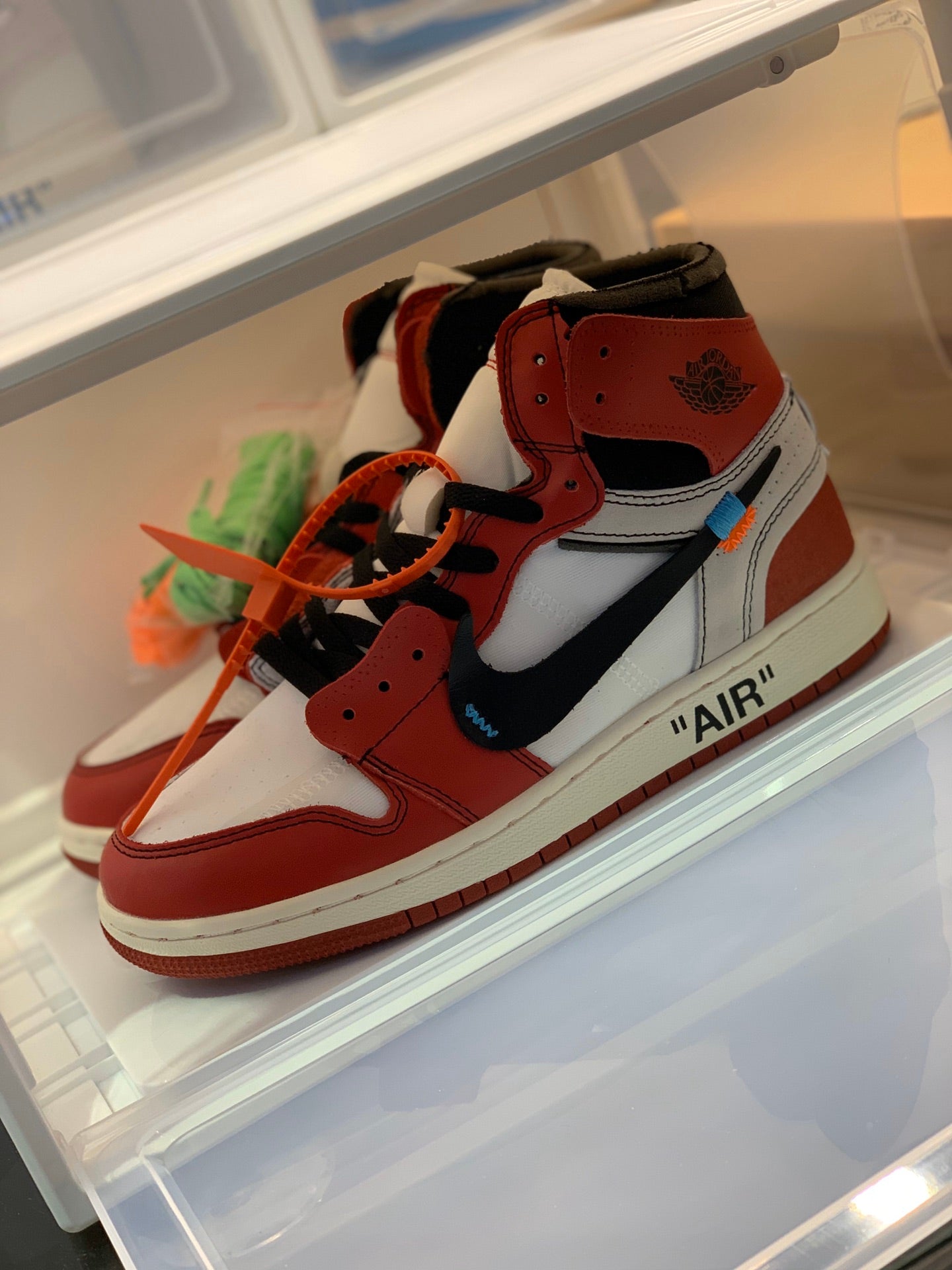 Nike X Off-White Air Jordan 1 Retro High Top Sneakers Women