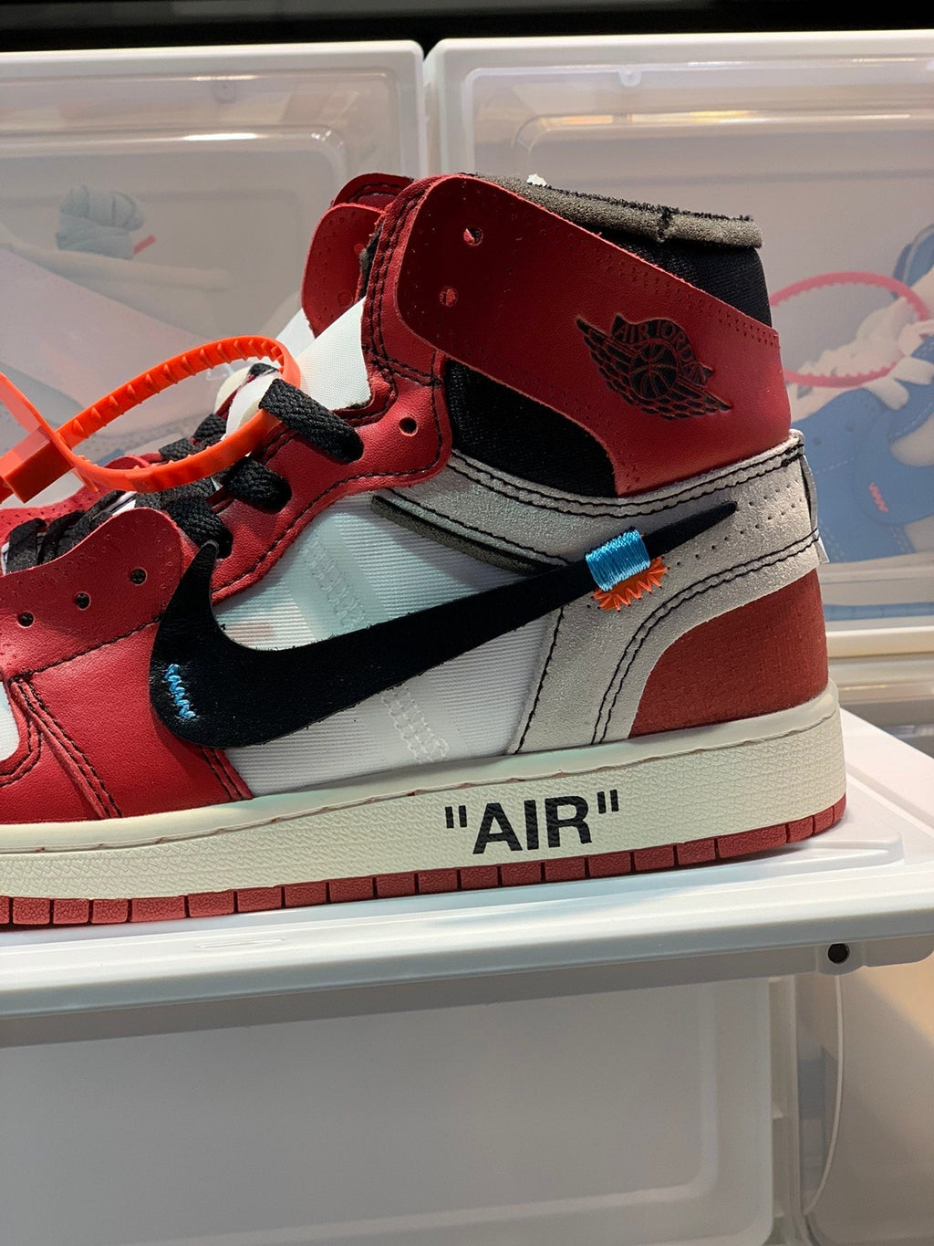 Nike X Off-White Air Jordan 1 Retro High Top Sneakers Women