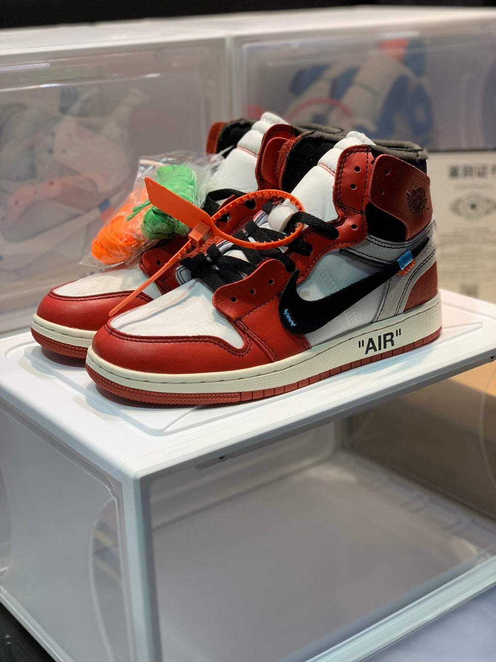 Nike X Off-White Air Jordan 1 Retro High Top Sneakers Women