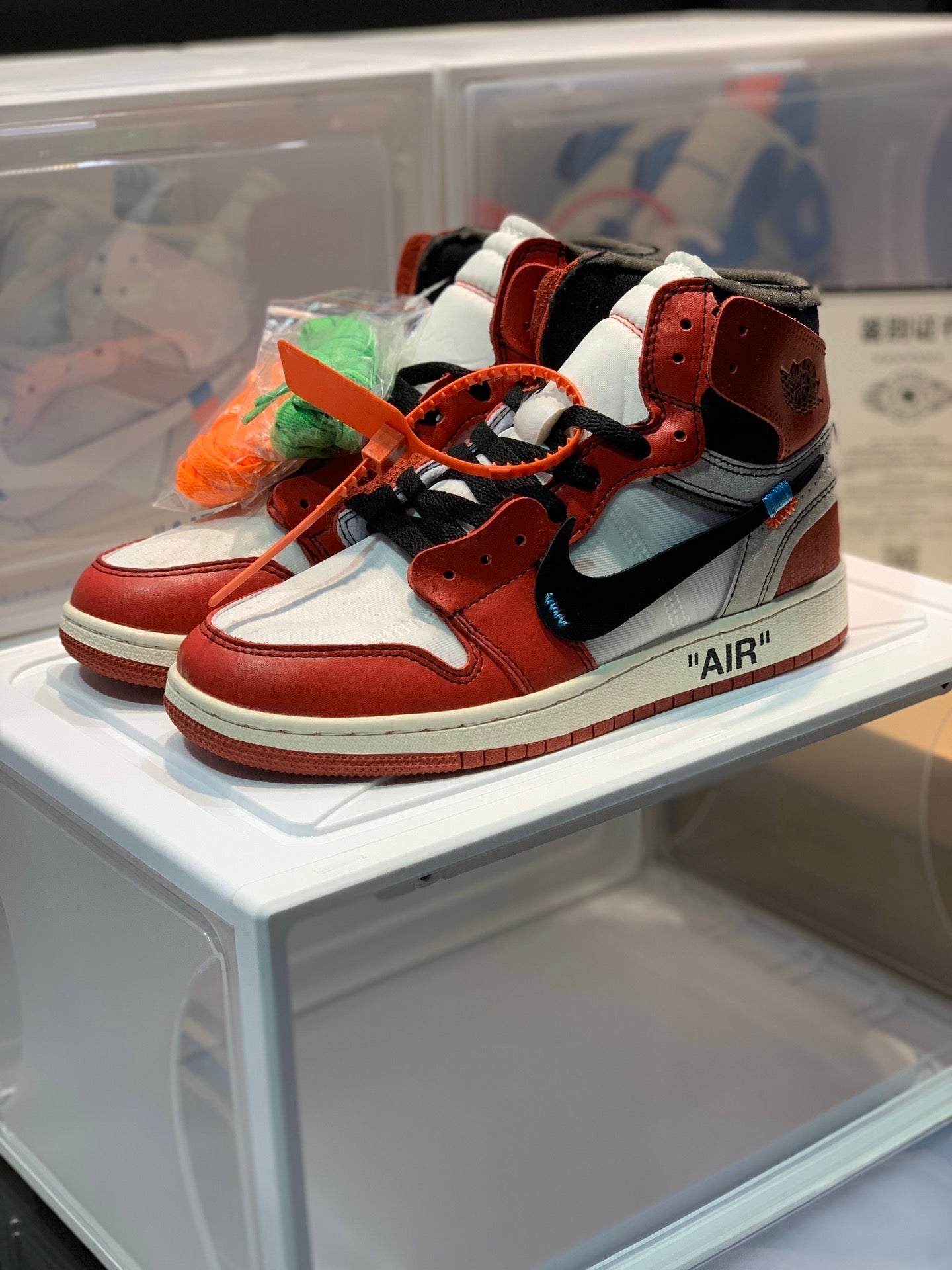 Nike X Off-White Air Jordan 1 Retro High Top Sneakers Women