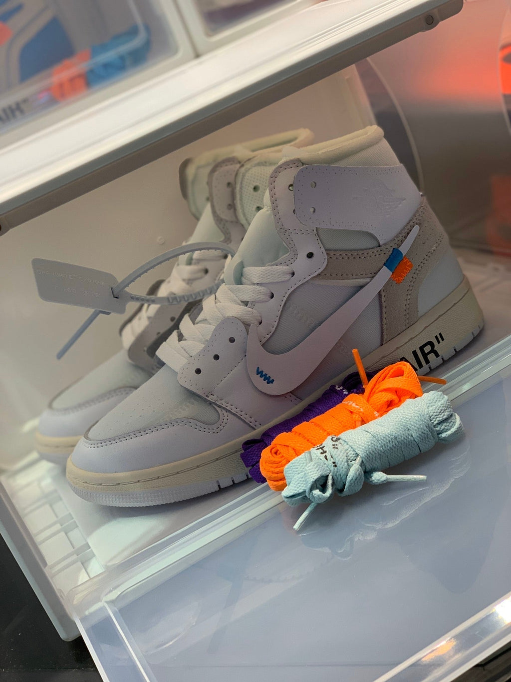 Nike X Off-White Air Jordan 1 Retro High Top Sneakers Men