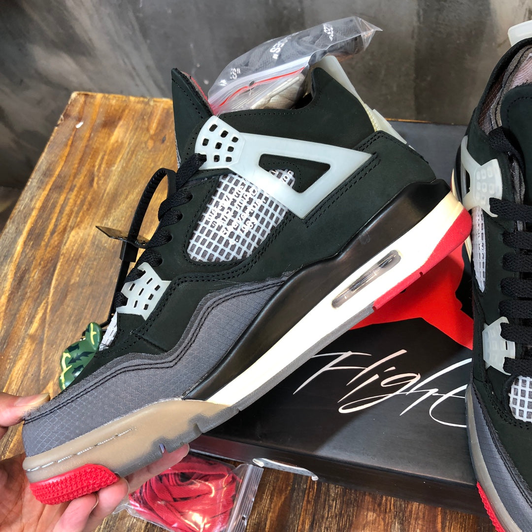 Nike Off-White x Air Jordan 4 Bred Women