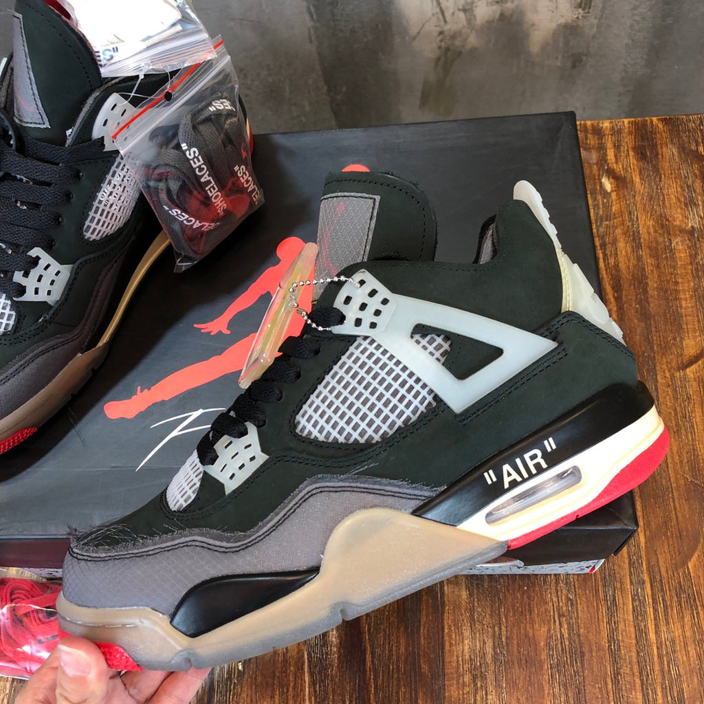 Nike Off-White x Air Jordan 4 Bred Men