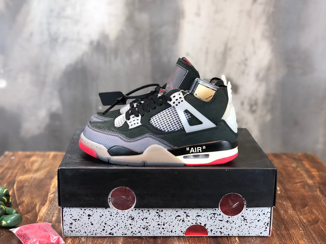 Nike Off-White x Air Jordan 4 Bred Women