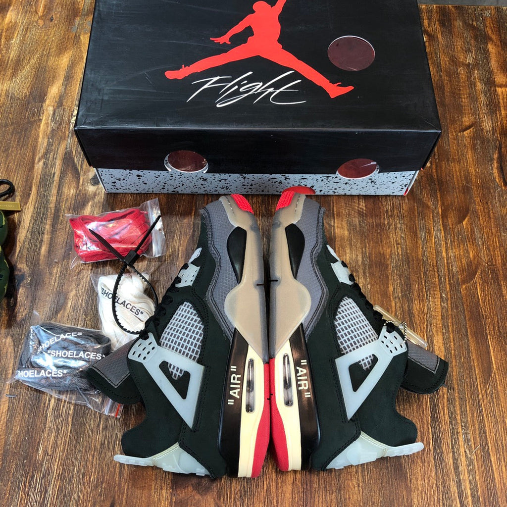 Nike Off-White x Air Jordan 4 Bred Women