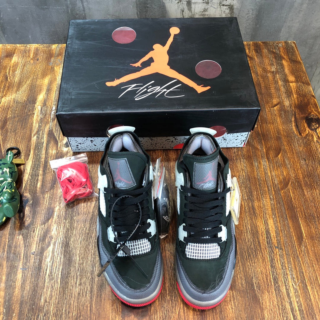 Nike Off-White x Air Jordan 4 Bred Women