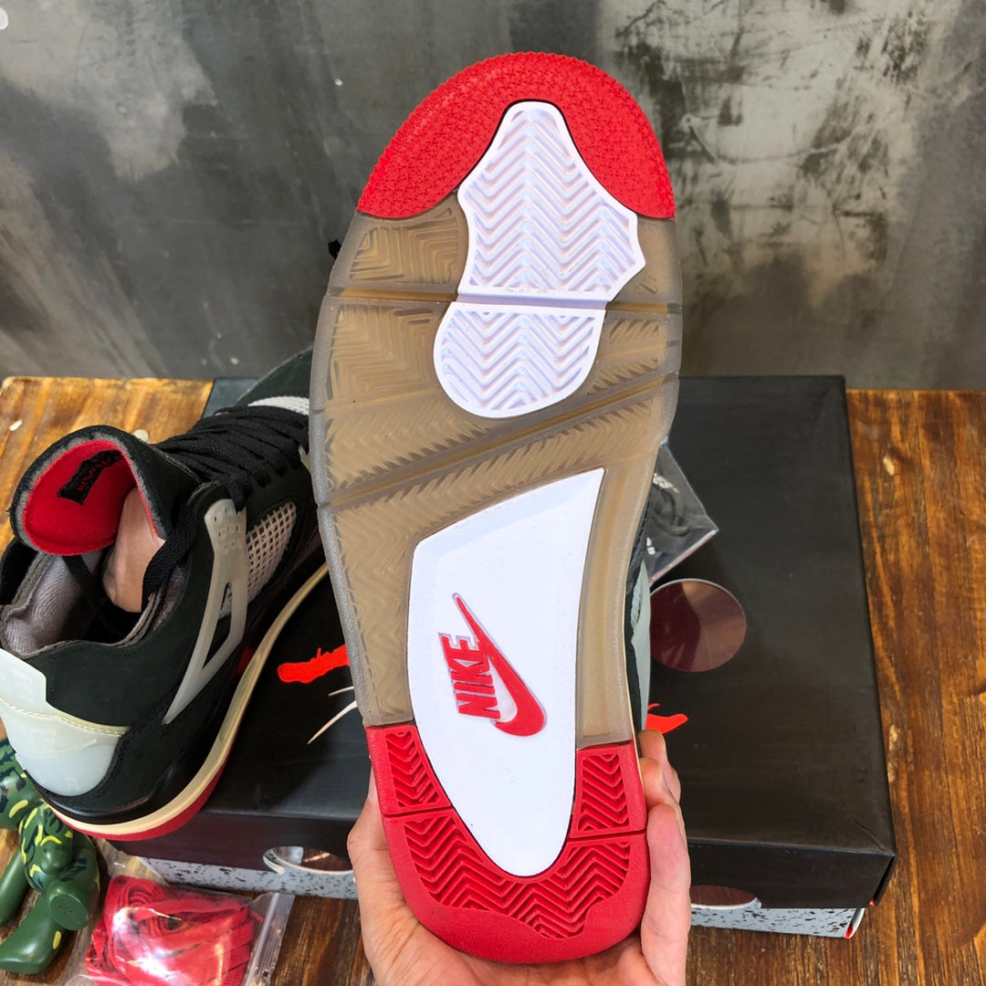Nike Off-White x Air Jordan 4 Bred Women