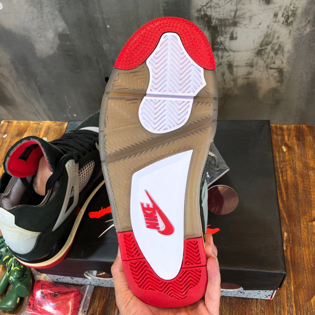 Nike Off-White x Air Jordan 4 Bred Men