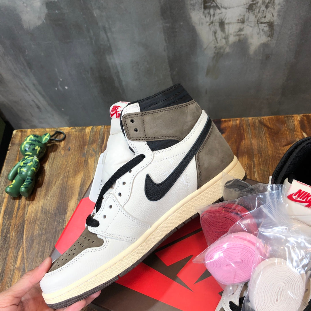 Nike Travis Scott x Air Jordan 1 AJ1 High Top Men