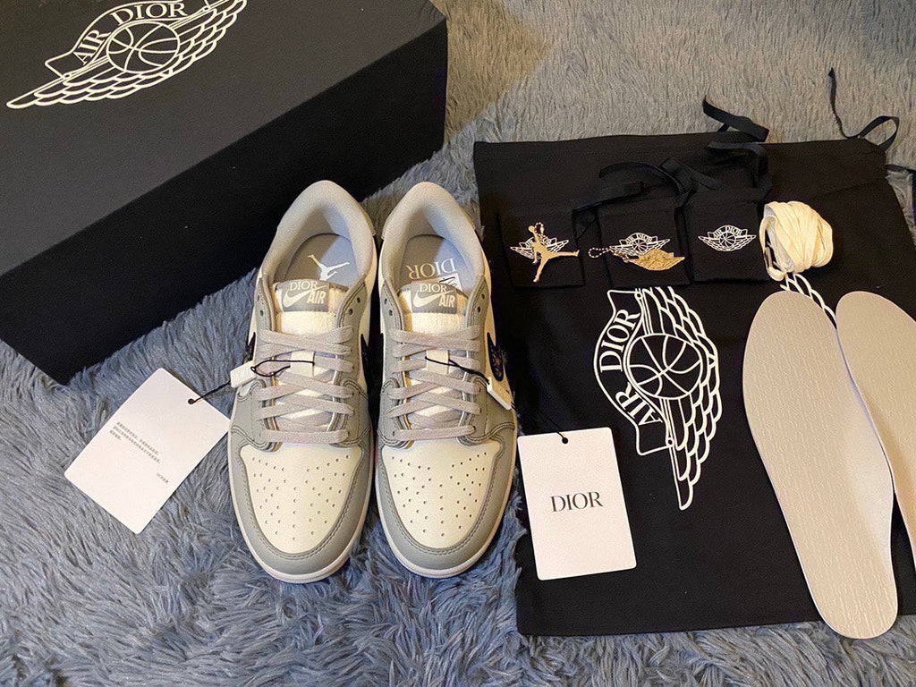 Nike Dior x Air Jordan Low Top Grey Women