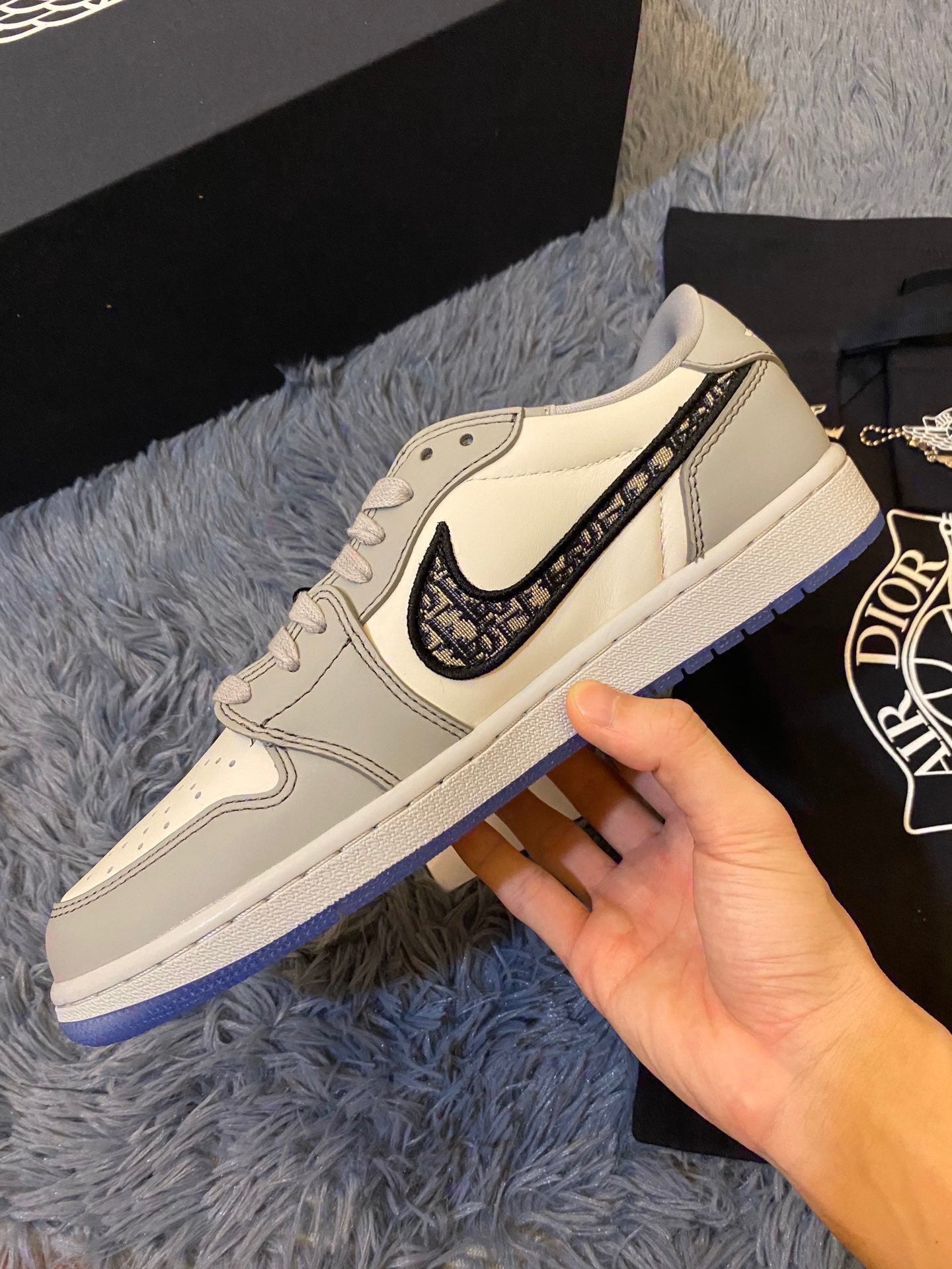 Nike Dior x Air Jordan Low Top Grey Women