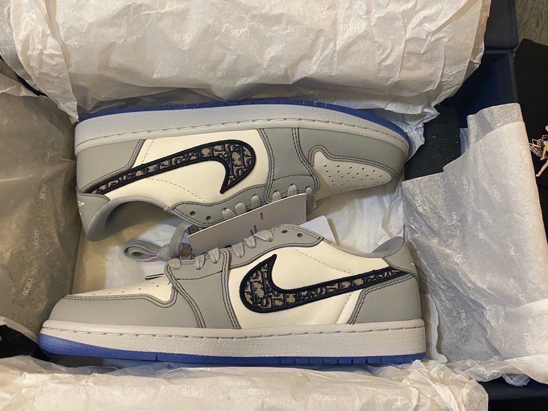 Nike Dior x Air Jordan Low Top Grey Men