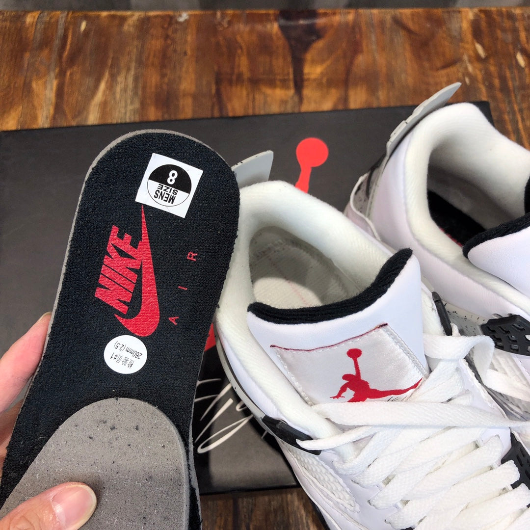 Nike Air Jordan 4 Fight Retro White Cement Women