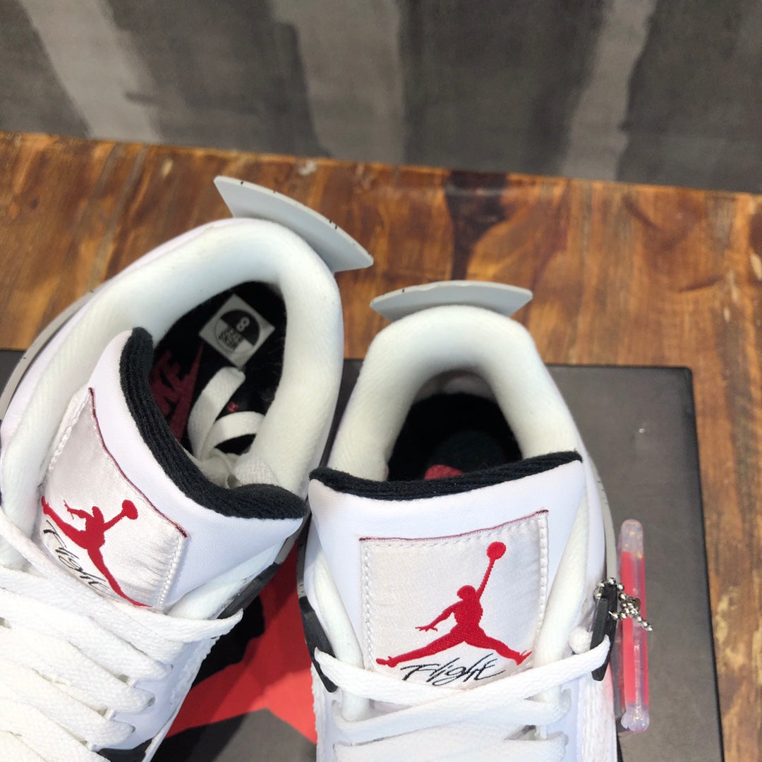 Nike Air Jordan 4 Fight Retro White Cement Women
