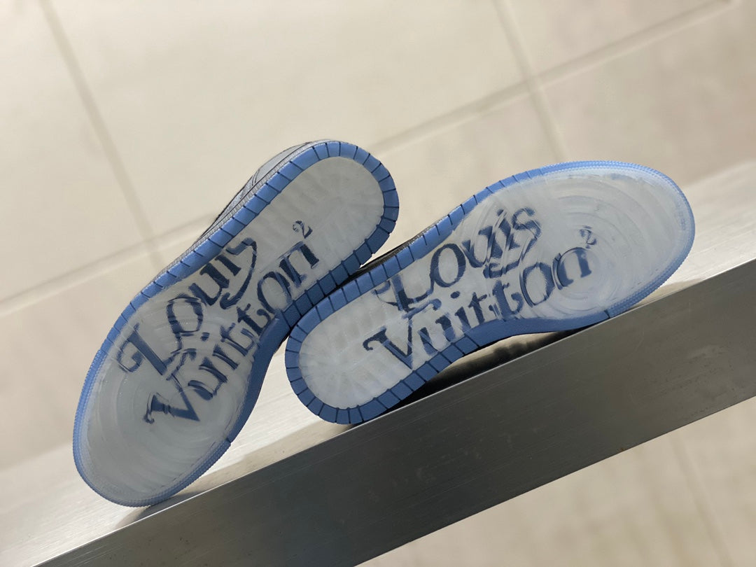 Louis Vuitton Nike Air Force 1 Black Women