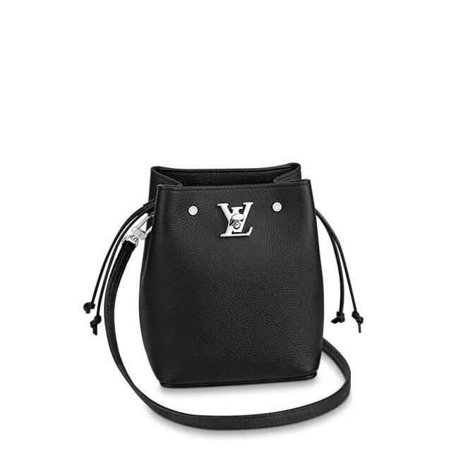 Louis Vuitton NANO LOCKME BUCKET BLACK