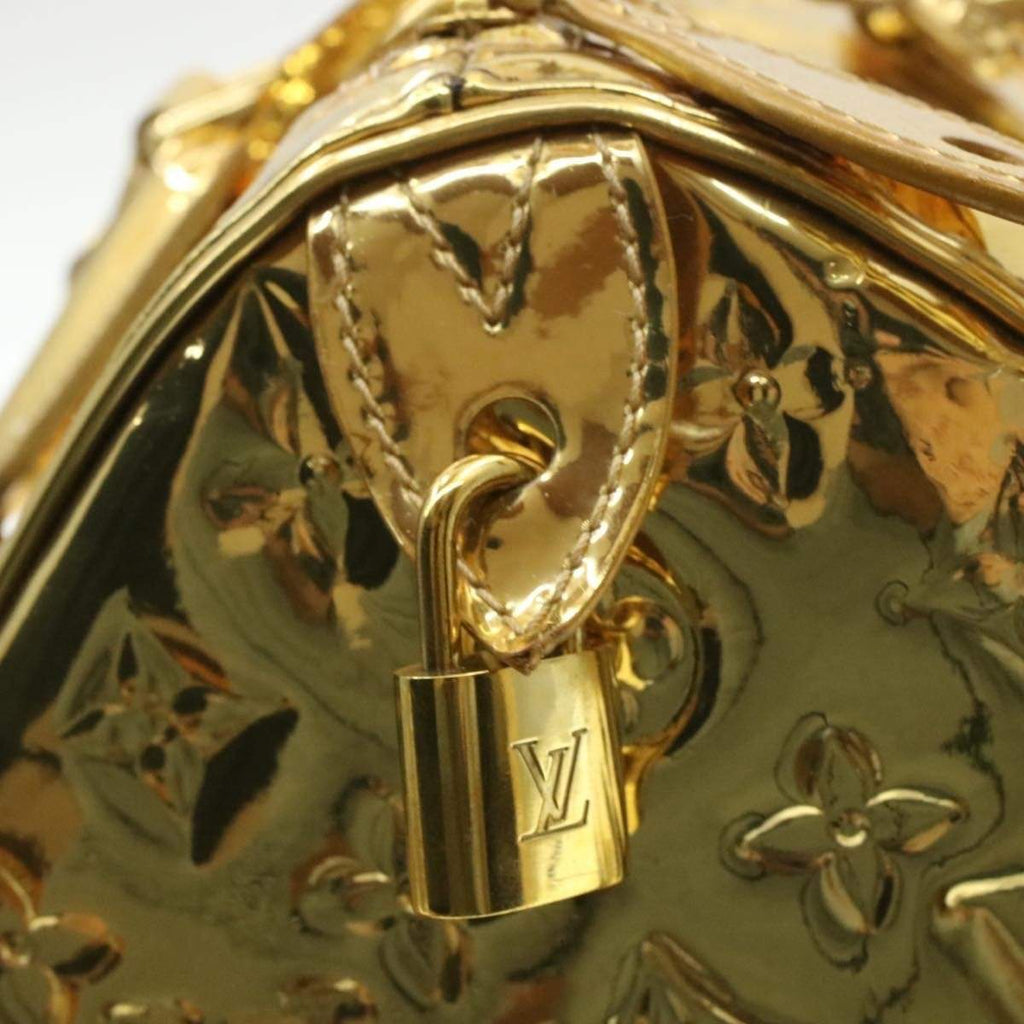 LOUIS VUITTON Monogram Gold Mirror Speedy 35 - Cap N Wrap