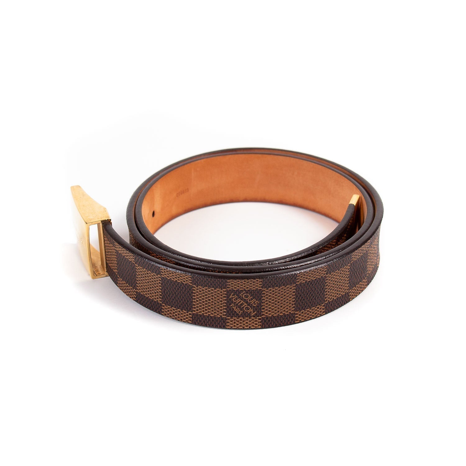 Louis Vuitton Damier Ebene Carre Ceinture Belt