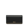 Saffiano Leather Continental Mini Clutch Bag