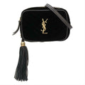 Saint Laurent Monogram Lou Camera Belt Quilted Leather Black Velvet Cross Body