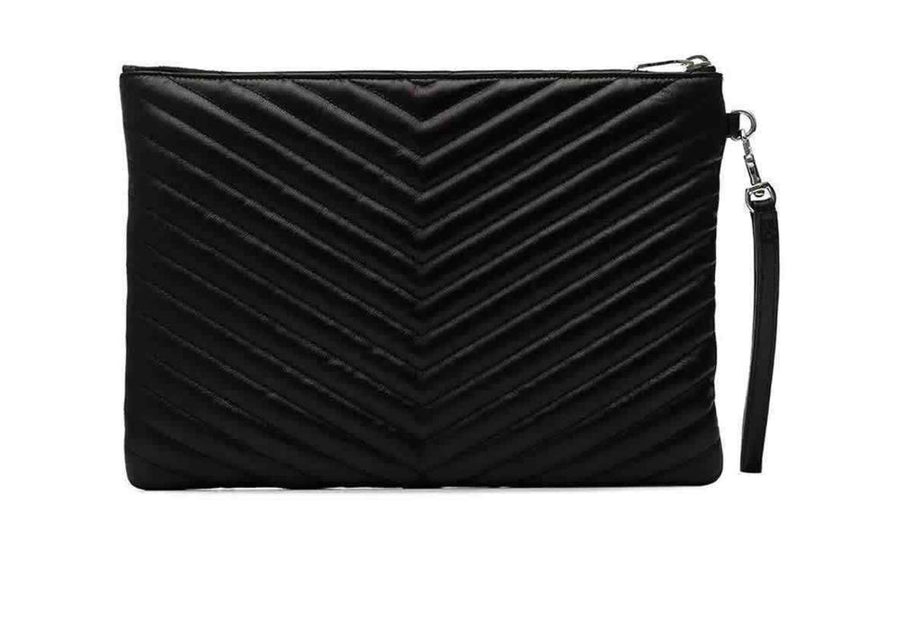 Saint Laurent Matelasse Monogram Pouch NEW