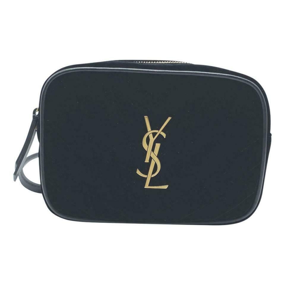 Saint Laurent Monogram Lou Camera Belt Quilted Leather Black Velvet Cross Body