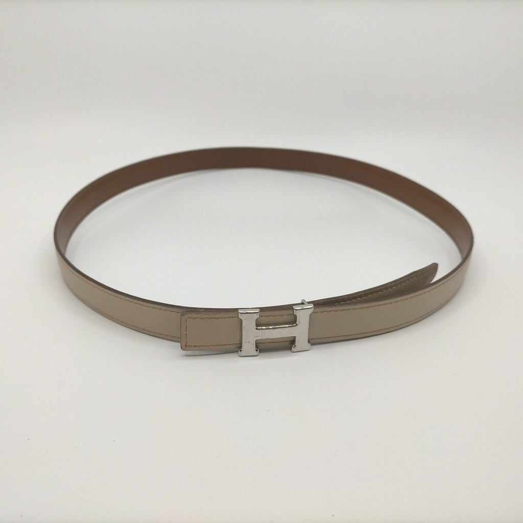 Hermès Beige Constance Swift Togo Mini 75 Belt