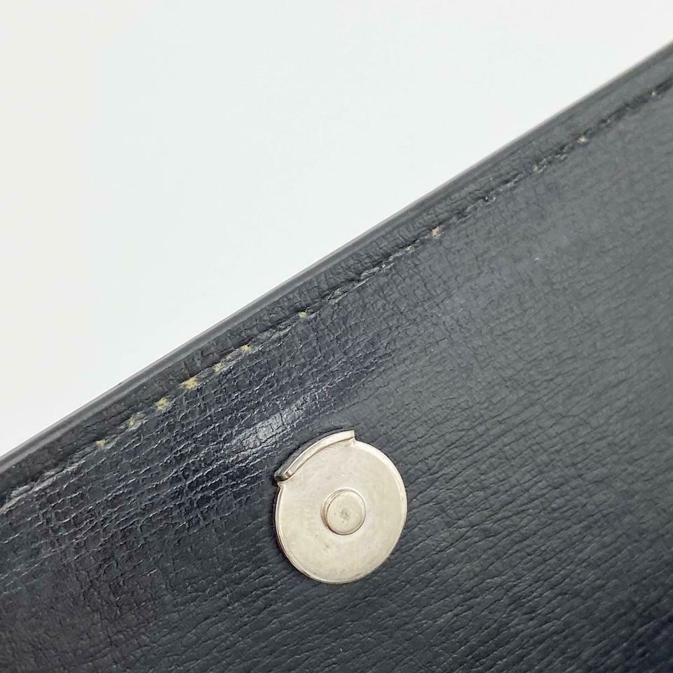 Saint Laurent Monogram Sunset Chain Wallet Calfskin Black Leather Shoulder Bag