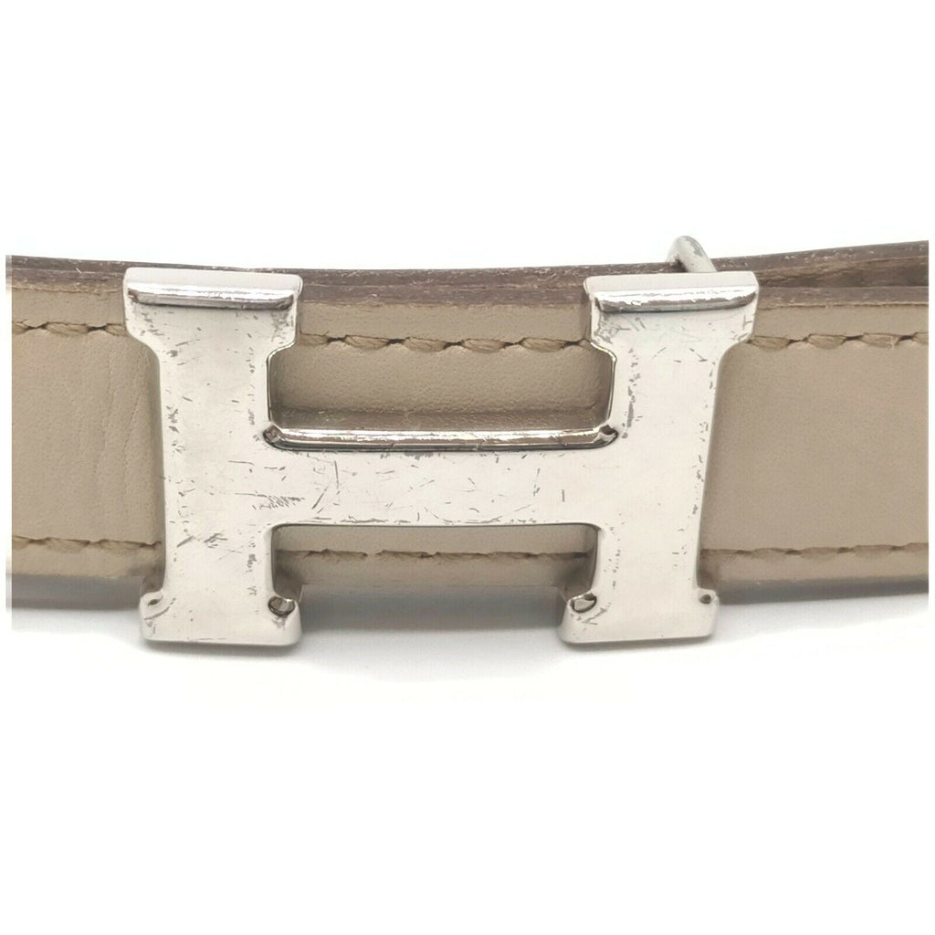 Hermès Beige Constance Swift Togo Mini 75 Belt