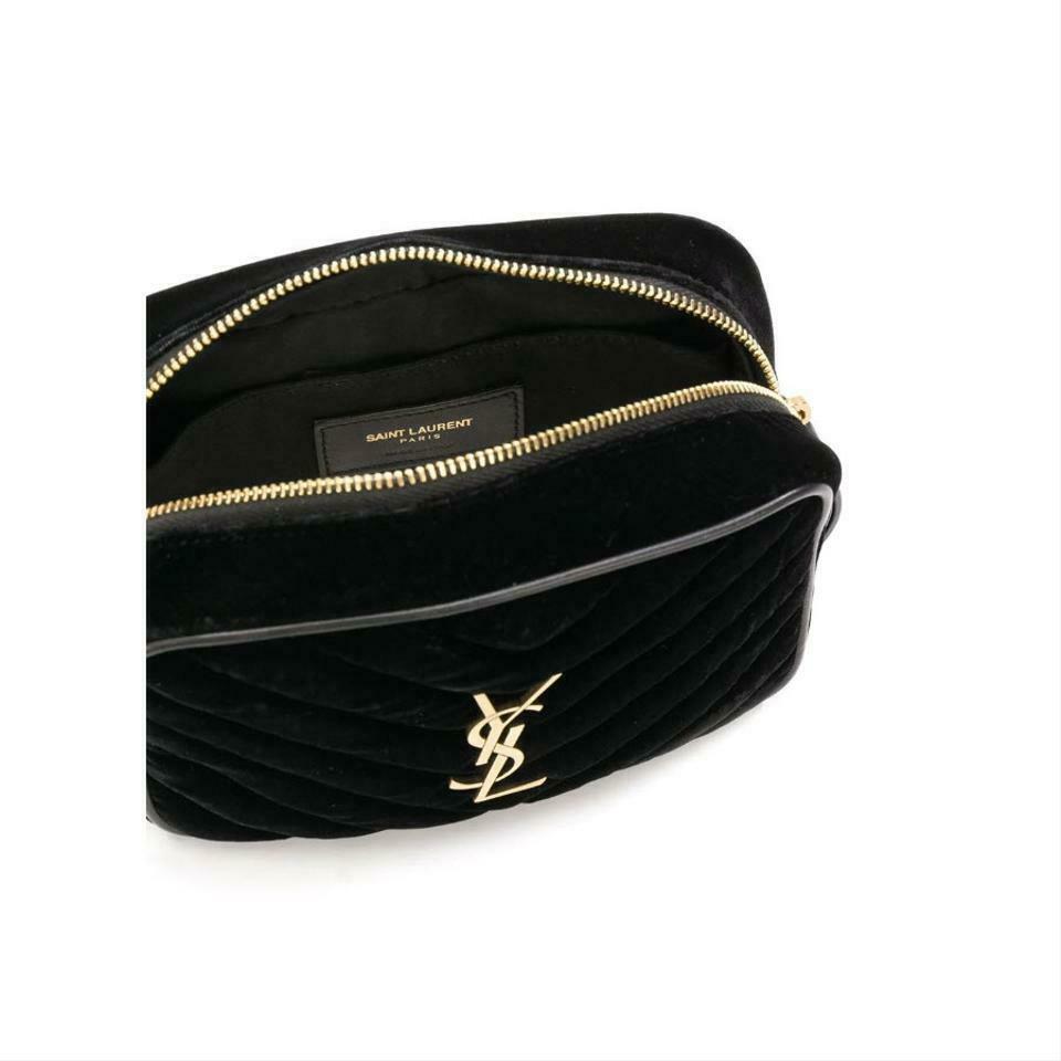 Saint Laurent Monogram Lou Camera Belt Quilted Leather Black Velvet Cross Body