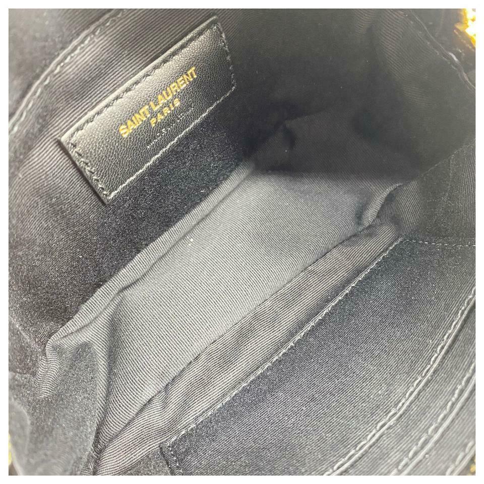 Saint Laurent Monogram Lou Camera Belt Quilted Leather Black Velvet Cross Body