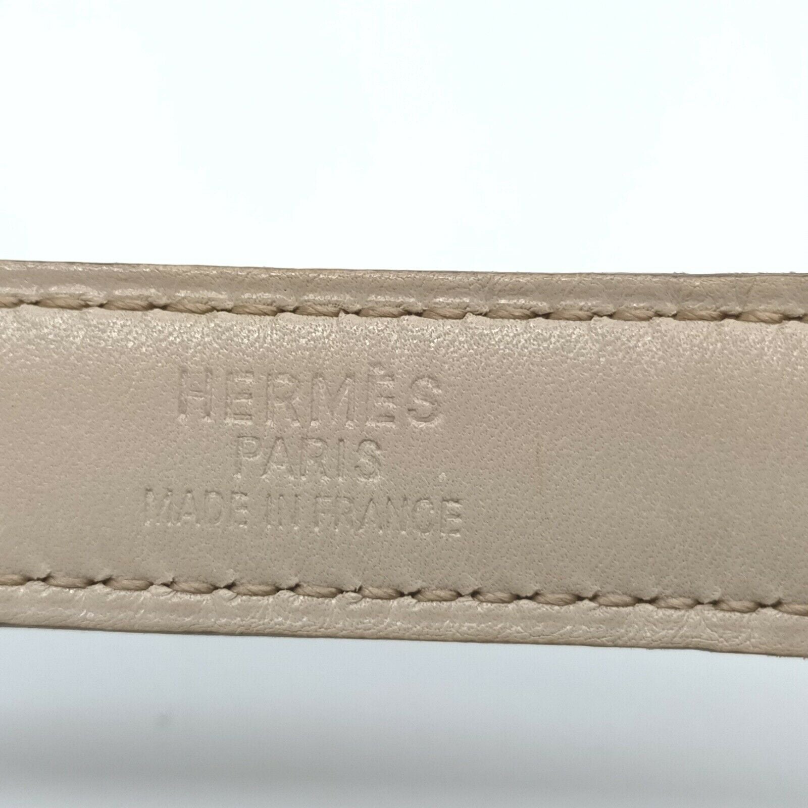 Hermès Beige Constance Swift Togo Mini 75 Belt