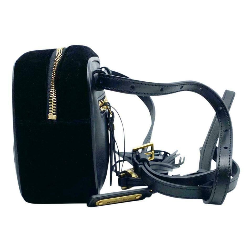 Saint Laurent Monogram Lou Camera Belt Quilted Leather Black Velvet Cross Body