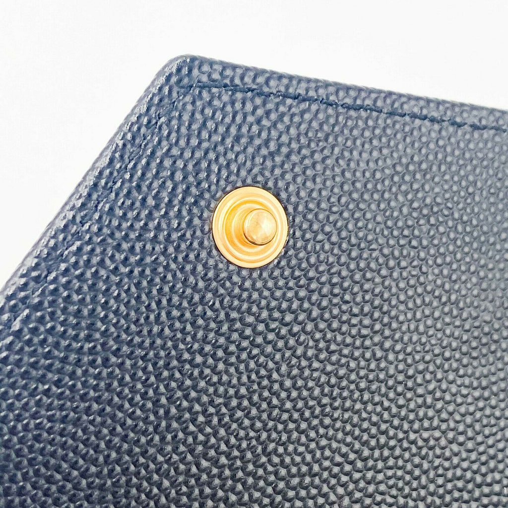 Saint Laurent Chain Wallet Medium Woc Monogram Black Leather Crossbody GHW
