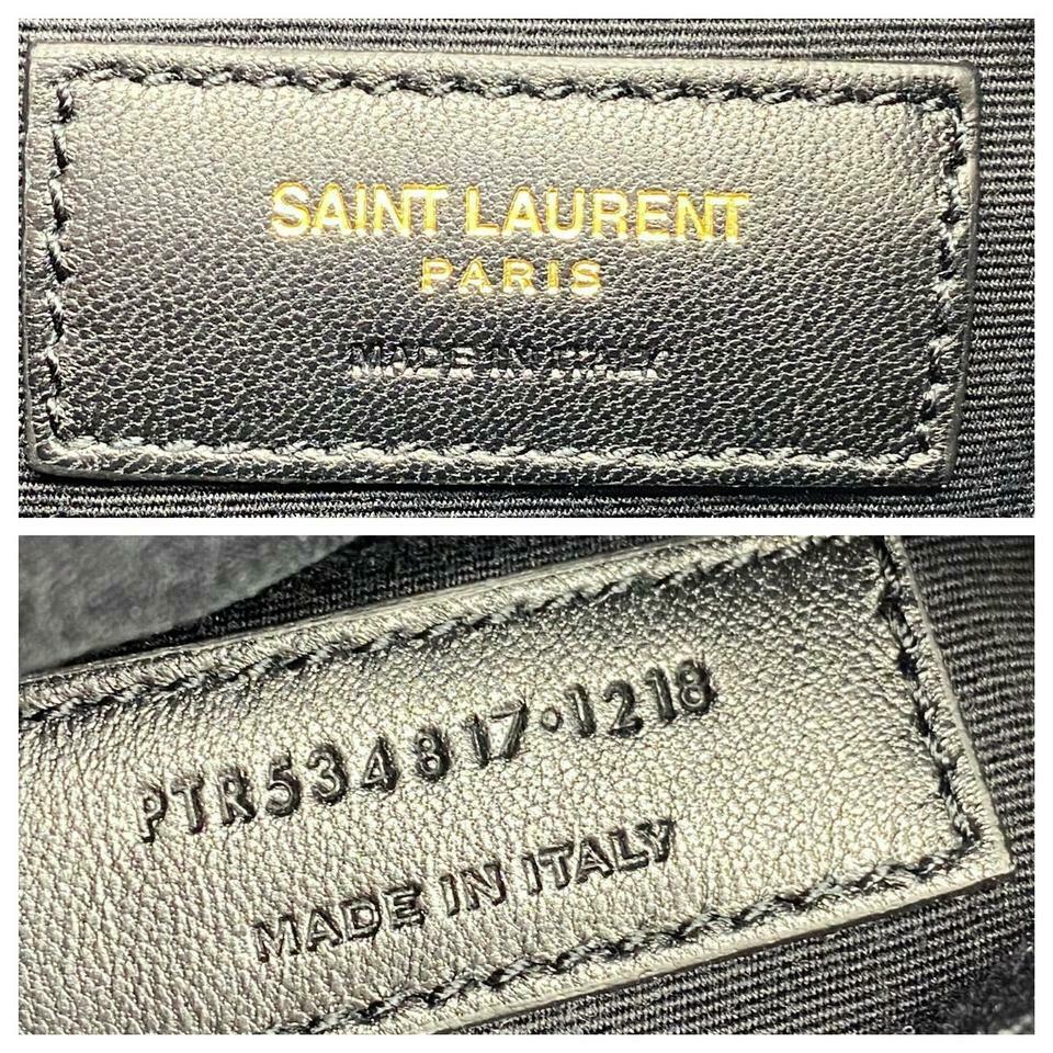 Saint Laurent Monogram Lou Camera Belt Quilted Leather Black Velvet Cross Body