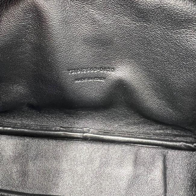 Saint Laurent Camera Lou Calfskin Printed Polka Dot Mini Crema Soft Black Leather Cross Body Bag