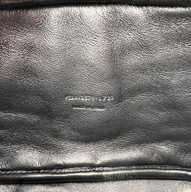 Saint Laurent Camera Lou Grain De Poudre Matelasse Monogram Mini Black Leather Cross Body Bag