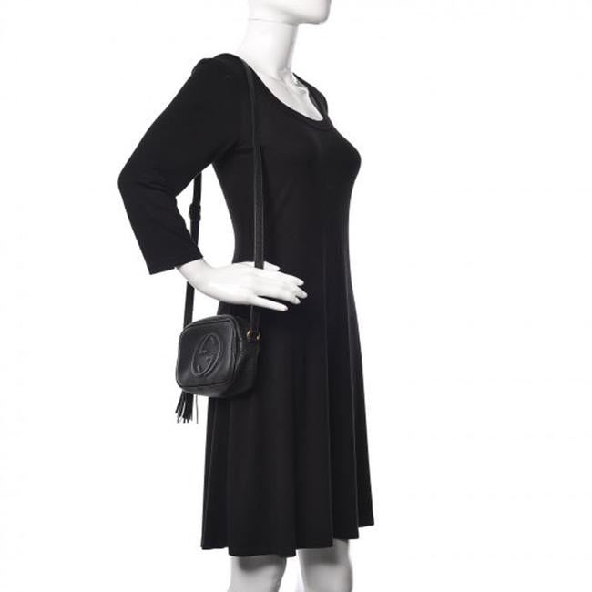 Saint Laurent Camera Lou Grain De Poudre Matelasse Monogram Mini Black Leather Shoulder Bag