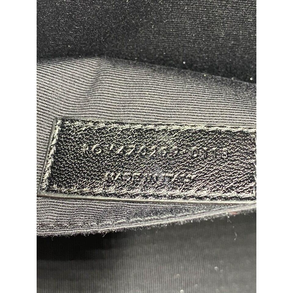 Saint Laurent Camera Lou Lambskin Monogram Small Icy White Leather Shoulder Bag
