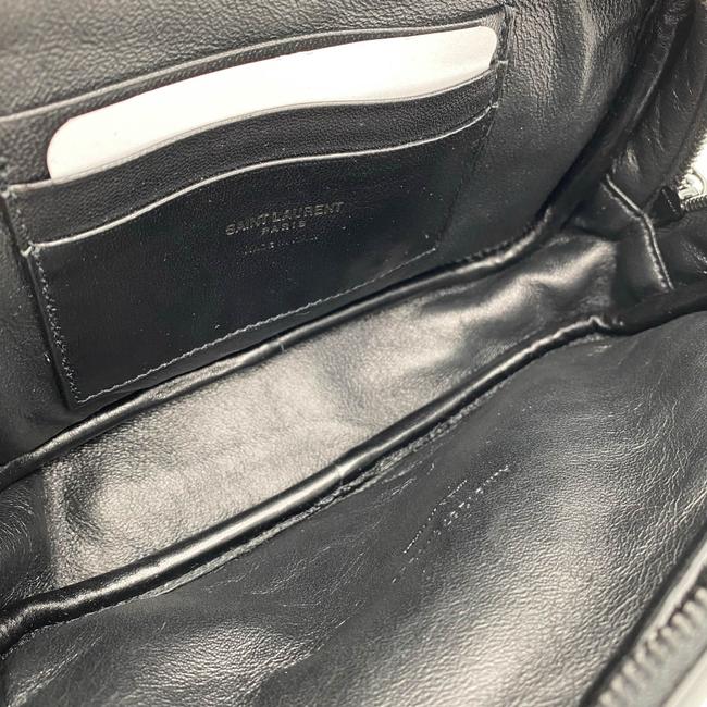 Saint Laurent Camera Lou Matelasse Monogram Mini Black Leather Shoulder Bag