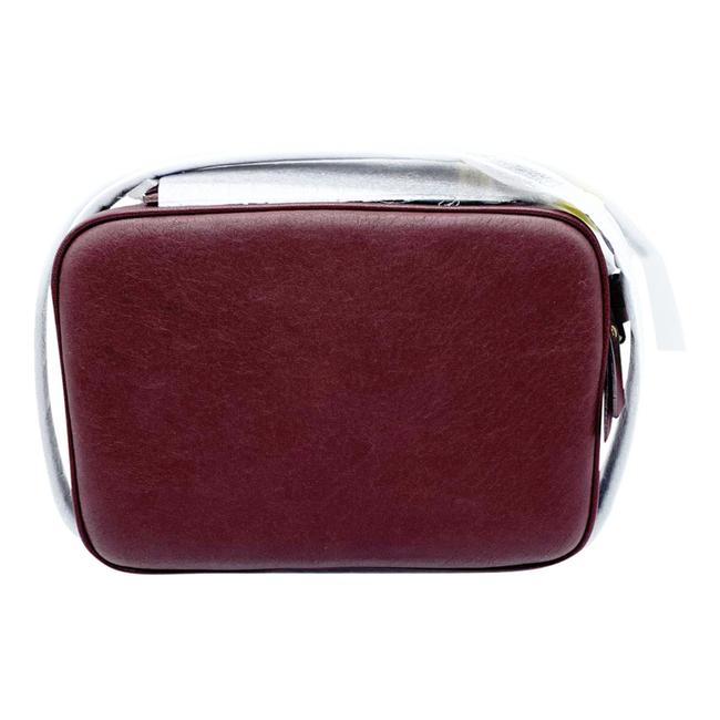Saint Laurent Camera Lou Medium Smooth Monogram Burgundy Red Leather Cross Body Bag
