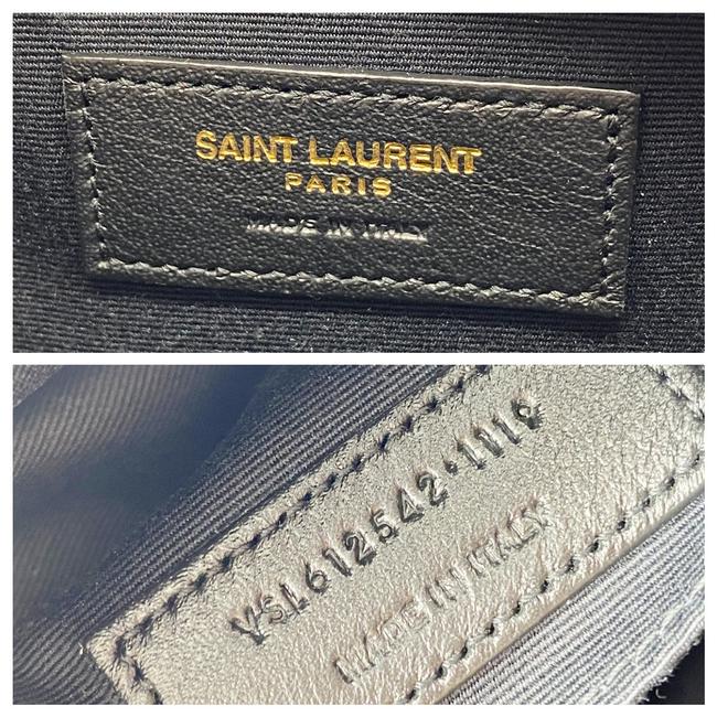 Saint Laurent Camera Lou Medium Smooth Monogram Burgundy Red Leather Cross Body Bag