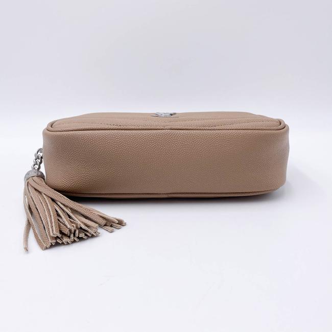 Saint Laurent Camera Lou Mini Beige Leather Shoulder Bag
