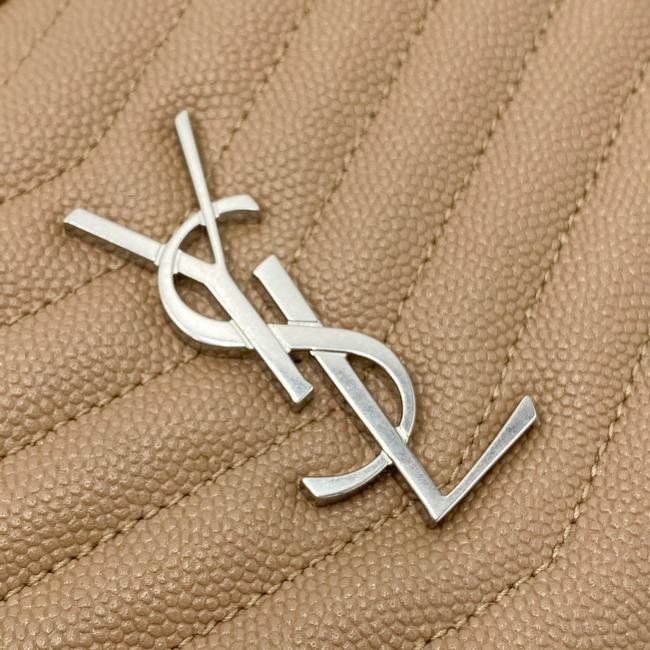 Saint Laurent Camera Lou Mini Beige Leather Shoulder Bag