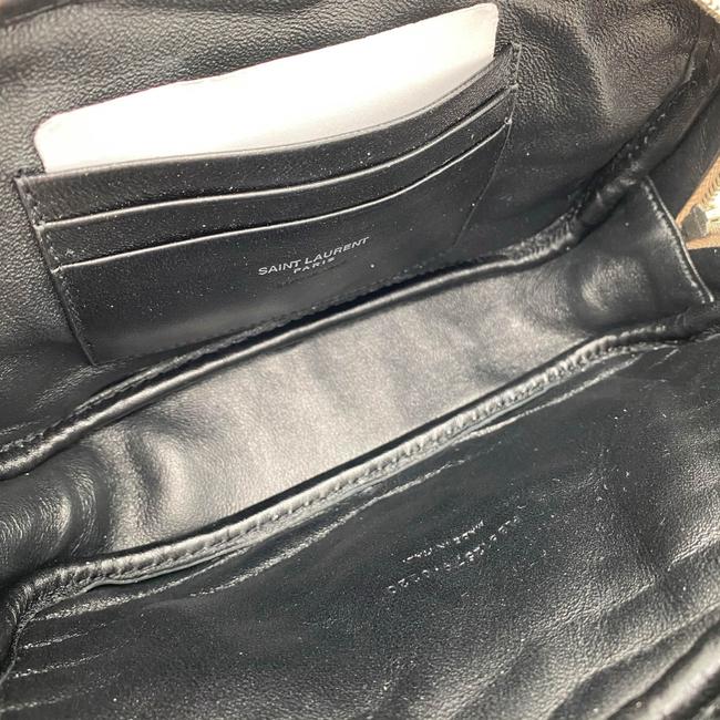 Saint Laurent Camera Lou Mini Beige Leather Shoulder Bag