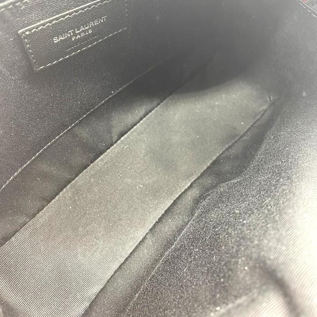 Saint Laurent Camera Lou Smooth Monogram Tassel Red Leather Cross Body Bag