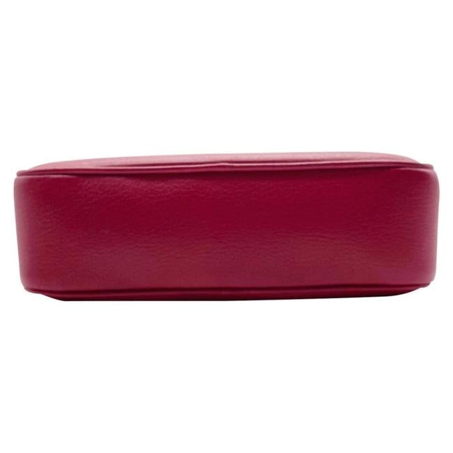 Saint Laurent Camera Lou Smooth Monogram Tassel Red Leather Cross Body Bag