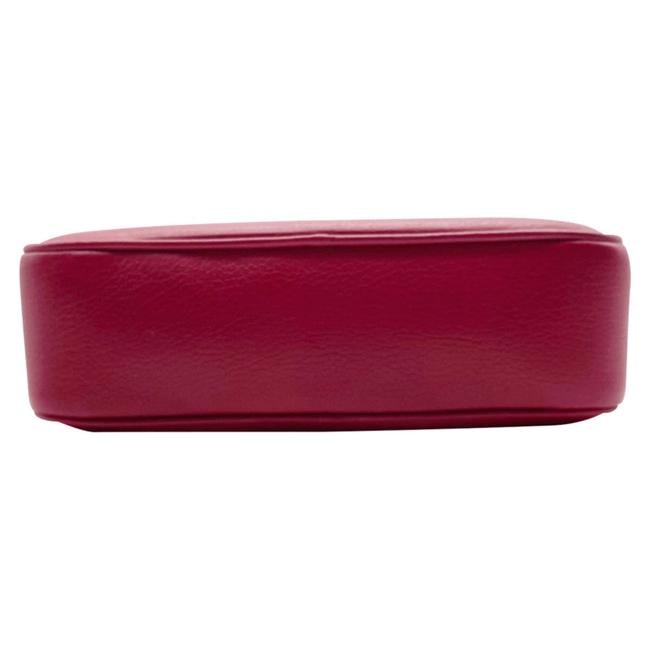 Saint Laurent Camera Lou Smooth Monogram Tassel Red Leather Cross Body Bag